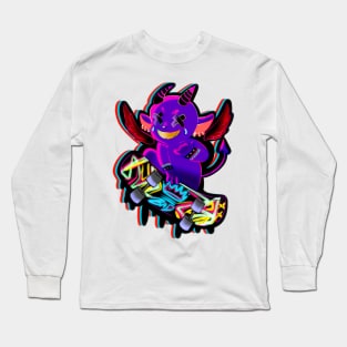 Toya on a skateboard Long Sleeve T-Shirt